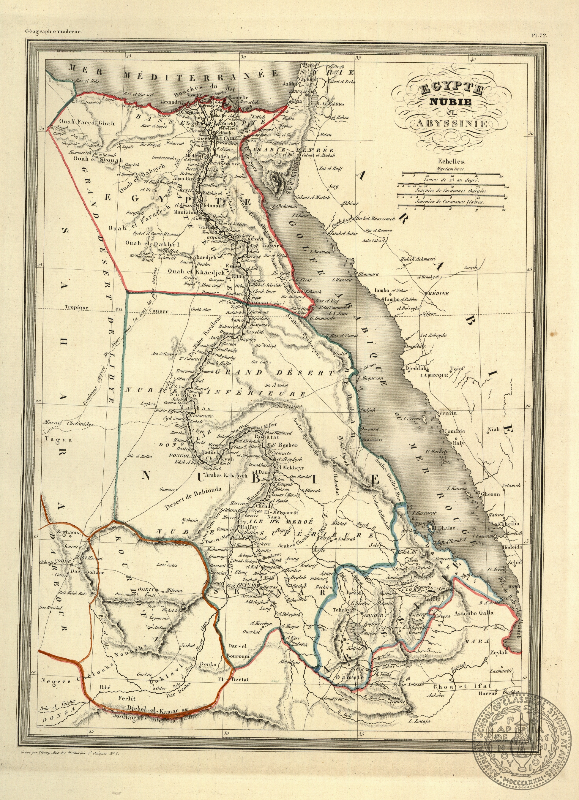 Egypte Nubie et Abyssinie.